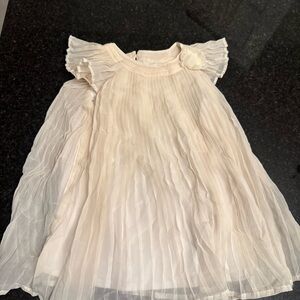 open lace back dress PLEATED MOCK NECK FLUTTER SLEEVE MIDI DRESS – JULIA JORDAN main image 0
